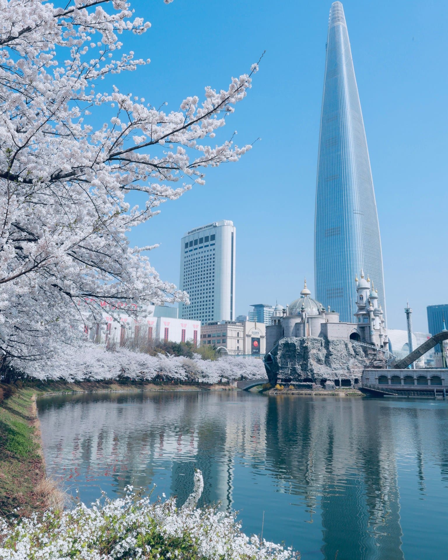Jamsil Lakeside, Lotte Tower & Songridan-gil Walk