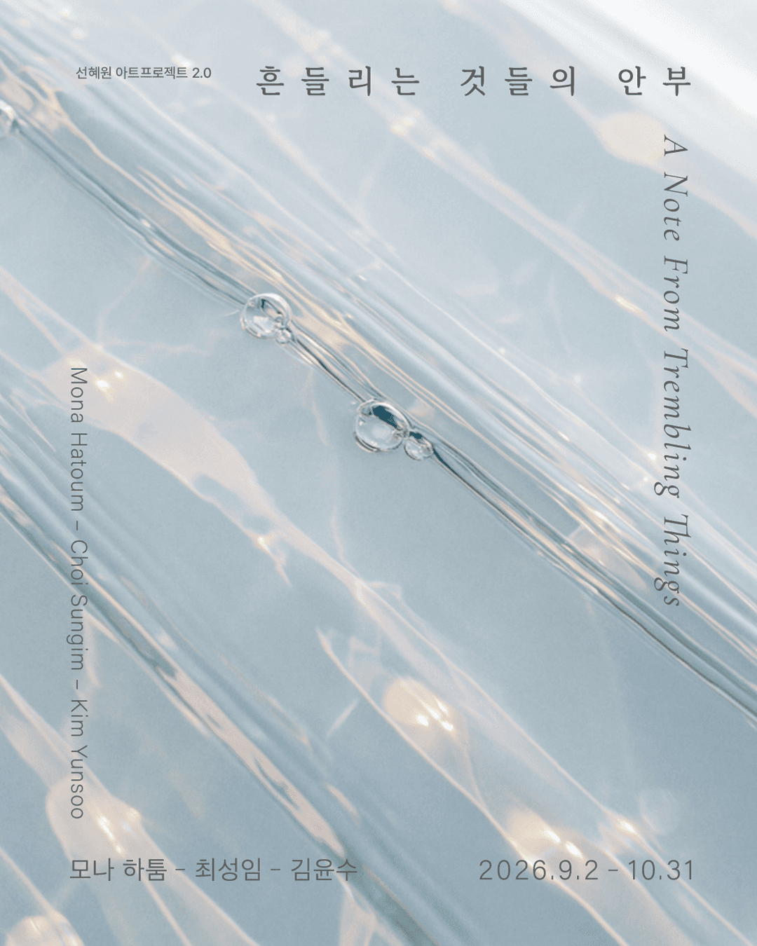 Sunhyewon Art Project 2.0: A Note From Trembling Things 2